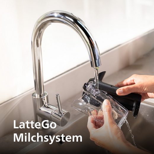 PHILIPS Kaffeevollautomat 5400 Series EP5443/70 LatteGo 12 Kaffeespezialitäten und 4 Benutzerprofilen