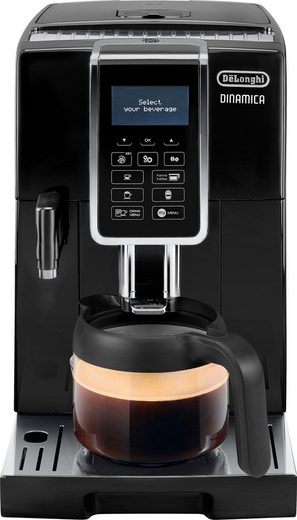 DE'LONGHI Kaffeevollautomat Dinamica ECAM356.57.B - 14 Kaffeegetränke mit perfektem Milchschaum Kannen-Funktion (6 Tassen), Kegelmahlwerk (13-stufig), 5 Kaffeestärken