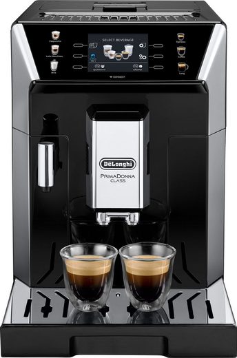 DE'LONGHI Kaffeevollautomat PrimaDonna Class ECAM550.65.SB - Perfekter Milchschaum + Gratis Kaffee 5 Kaffeestärken, Mein Kaffee" Funktion, 3,5'' Farbdisplay