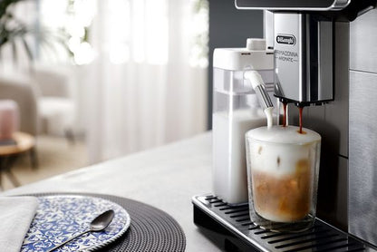 DE'LONGHI Kaffeevollautomat Primadonna Aromatic ECAM630.75.TM - 35 eiskalte & heiße Kaffeerezepte Edles italienisches Design, Bean Adapt Technology, Cold Brew Rezepte