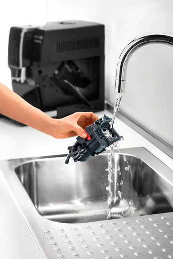 DE'LONGHI Kaffeevollautomat Dinamica ECAM356.57.B - 14 Kaffeegetränke mit perfektem Milchschaum Kannen-Funktion (6 Tassen), Kegelmahlwerk (13-stufig), 5 Kaffeestärken