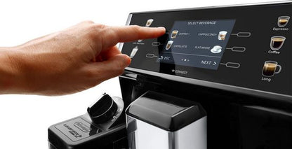 DE'LONGHI Kaffeevollautomat PrimaDonna Class ECAM550.65.SB - Perfekter Milchschaum + Gratis Kaffee 5 Kaffeestärken, Mein Kaffee" Funktion, 3,5'' Farbdisplay
