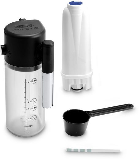 DE'LONGHI Kaffeevollautomat Start Milk ECAM220.80.SB, Milchkaraffe inklusive, Perfekter Cappuccino Für cremigen Barista-Milchschaum – auch für pflanzliche Alternativen