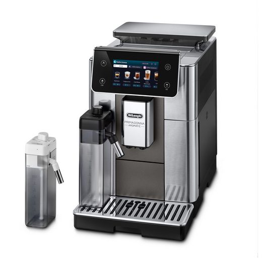 DE'LONGHI Kaffeevollautomat Primadonna Aromatic ECAM630.75.TM - 35 eiskalte & heiße Kaffeerezepte Edles italienisches Design, Bean Adapt Technology, Cold Brew Rezepte