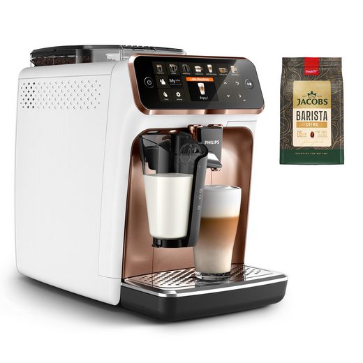 PHILIPS Kaffeevollautomat 5400 Series EP5443/70 LatteGo 12 Kaffeespezialitäten und 4 Benutzerprofilen