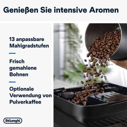 DE'LONGHI Kaffeevollautomat Magnifica Evo Next ECAM310.60.B - Barista-Genuss per Touch, schwarz MyLatteFunktion, 3 Benutzerprofile, LatteCrema Milchsystem, 10 Rezepte