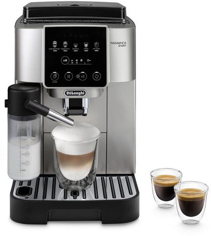 DE'LONGHI Kaffeevollautomat Start Milk ECAM220.80.SB, Milchkaraffe inklusive, Perfekter Cappuccino Für cremigen Barista-Milchschaum – auch für pflanzliche Alternativen