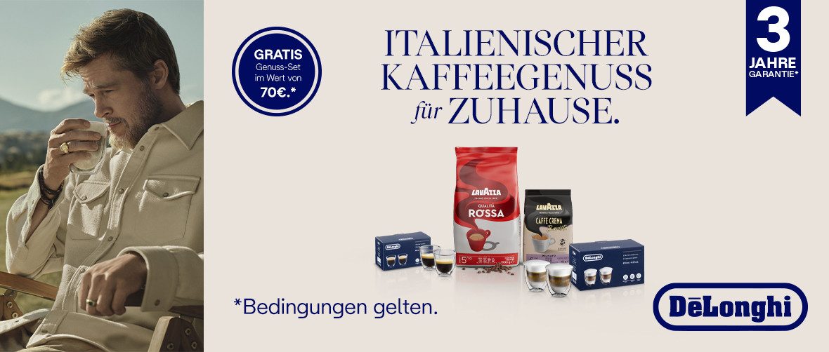 DE'LONGHI Kaffeevollautomat Rivelia EXAM440.55.G – 16 Kaffee-Rezepte, 2 Barista-Bohnenbehälter, grau Extra-Shot-Funktion, Innovatives Bean-Switch System, Touchdisplay