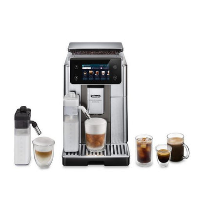 DE'LONGHI Kaffeevollautomat Primadonna Aromatic ECAM630.75.TM - 35 eiskalte & heiße Kaffeerezepte Edles italienisches Design, Bean Adapt Technology, Cold Brew Rezepte