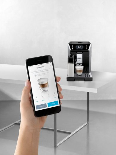 DE'LONGHI Kaffeevollautomat PrimaDonna Class ECAM550.65.SB - Perfekter Milchschaum + Gratis Kaffee 5 Kaffeestärken, Mein Kaffee" Funktion, 3,5'' Farbdisplay